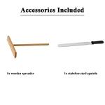 16-Inch Electric Crepe Maker with Spreader and Spatula