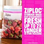 Ziploc Gallon Storage Bags, Stand-Up Design, 81 Count