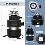 Trifecte 1 HP Quiet Continuous Feed Garbage Disposal