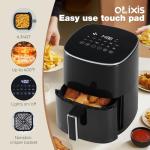 OLIXIS 6-Quart 12-in-1 Air Fryer with Window