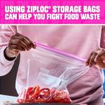 Ziploc Gallon Storage Bags, Stand-Up Design, 81 Count