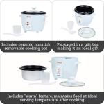 IMUSA Mini Electric Rice Cooker with Nonstick Pot