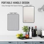 Double-Sided Stainless Steel Cutting Board with Juice Groove