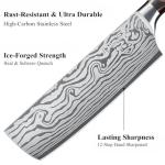 Sunnecko 7” Nakiri Knife - Razor Sharp Design