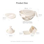 GENICOOK 5-in-1 Vegetable Chopper and Slicer