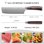 Sunnecko 7” Nakiri Knife - Razor Sharp Design