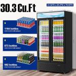 Commercial 30.3 Cu.Ft. Beverage Cooler with Glass Door