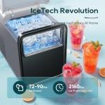 BREEZOME Portable Ice Maker with Self-Cleaning Feature