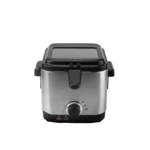 Electric Immersion Fryer with Removable Basket and Lid