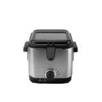 Electric Immersion Fryer with Removable Basket and Lid
