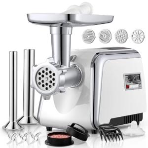 Powerful 3000W Heavy Duty Meat Grinder with Attachments