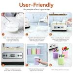 DWSZRWL Probiotic Yogurt Maker with 6 Cups