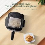 Electric Immersion Fryer with Removable Basket and Lid