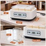 DWSZRWL Probiotic Yogurt Maker with 6 Cups