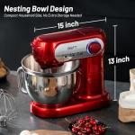 GEFT 600W Stand Mixer with 2 Bowls
