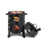 ROVSUN 18 Inch Multi-Layer Charcoal Smoker Grill