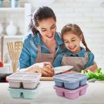 4 Pack Divided Snack Containers for Meal Prep