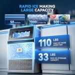 Commercial Ice Maker Machine with Large Storage Capacity