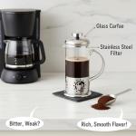 BNYD 12 oz Single Serve French Press Coffee Maker