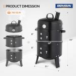 ROVSUN 18 Inch Multi-Layer Charcoal Smoker Grill