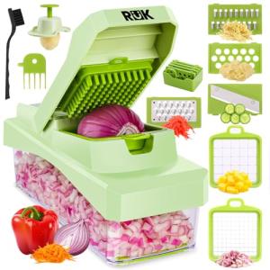RüK 10-in-1 Veggie Chopper with 6 Blades