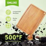 Bamboo Cutting Boards with Juice Groove for Kitchen