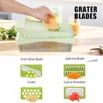 RüK 10-in-1 Veggie Chopper with 6 Blades