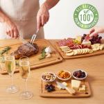 Bamboo Cutting Boards with Juice Groove for Kitchen