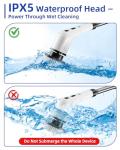 Cordless Electric Spin Scrubber with 6 Brush Heads
