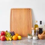 Bamboo Cutting Boards with Juice Groove for Kitchen