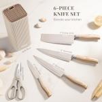 6-Piece High Carbon Stainless Steel Knife Set