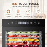 OLIXIS 500W Food Dehydrator with 8 Stainless Steel Trays
