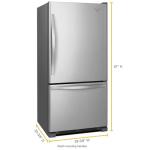 Whirlpool 18.5 Cu. Ft. Stainless Steel Freezer Fridge