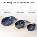 Ceramic Casserole Baking Dish Set of 3