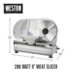 Weston Electric Meat Slicer with Adjustable Thickness