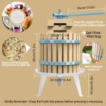 Fruit Cider Wine Press - 3.17 Gallon Blue