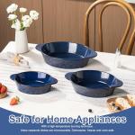 Ceramic Casserole Baking Dish Set of 3