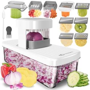 8-in-1 Vertical Vegetable Chopper & Slicer