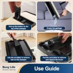 Yocada Lightweight Manual Carpet Sweeper for Home