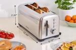 CUSIMAX 4 Slice Extra-Long Toaster with 9 Settings