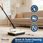 Yocada Lightweight Manual Carpet Sweeper for Home