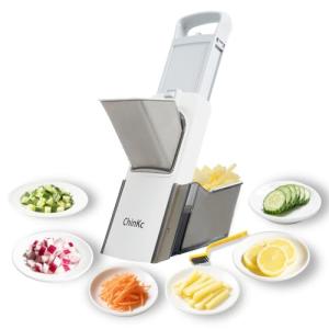 Adjustable Mandoline Slicer with Draining Basket