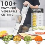 Adjustable Mandoline Slicer with Draining Basket