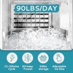EUHOMY 15" Under Counter Ice Maker Machine