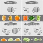 Adjustable Mandoline Slicer with Draining Basket