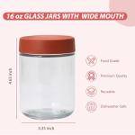 Overnight Oats Glass Jar Set with Lids