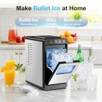 Kismile Countertop Ice Maker - 26lbs/24H, Stainless Steel