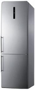 Summit 24" Stainless Steel Bottom Freezer Refrigerator