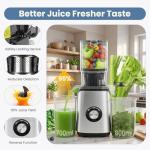 DUMOS Cold Press Juicer with Wide Feed Chute