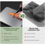 Double-Sided Stainless Steel Cutting Board with Handle